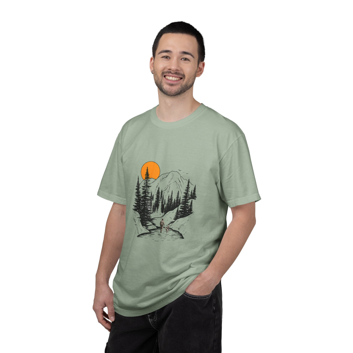 Mountain Sunset Hiking T-Shirt