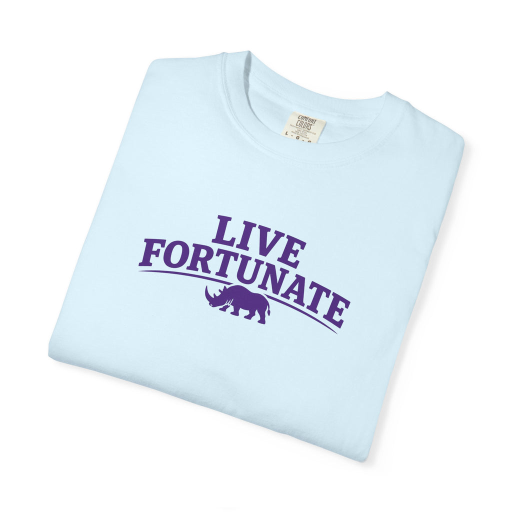 Live Fortunate Rhino Graphic T‑Shirt