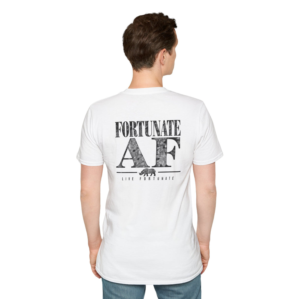 Fortunate AF Rhino Graphic T-shirt Black