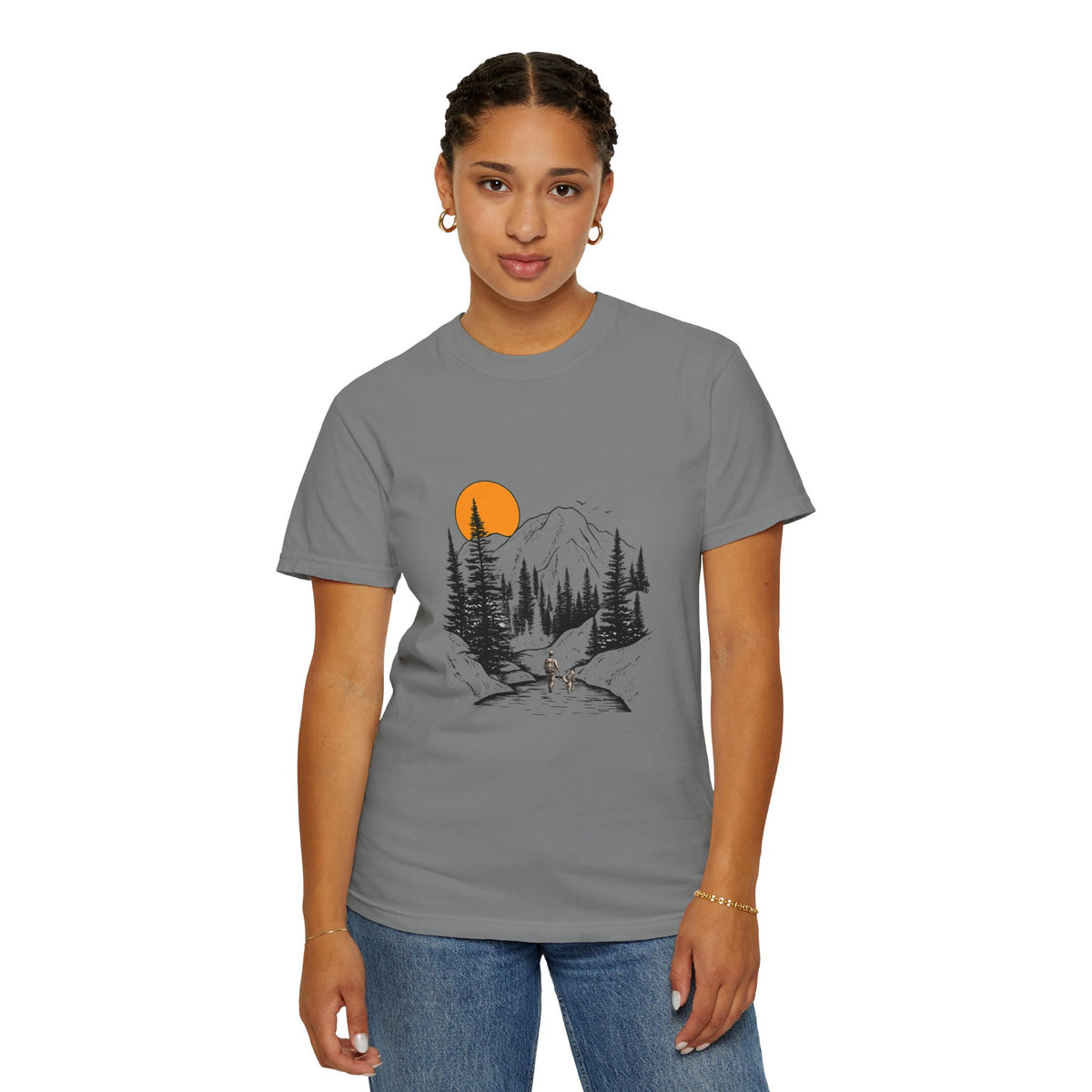 Mountain Sunset Hiking T-Shirt