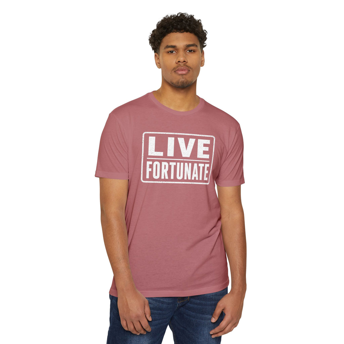 Live Fortunate T-Shirt — Inspirational Graphic Tee
