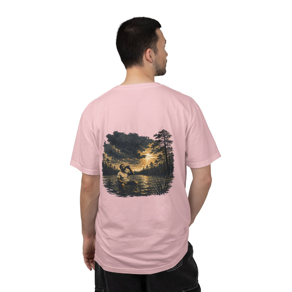 Sunset Vintage T-Shirt — Lake Scene