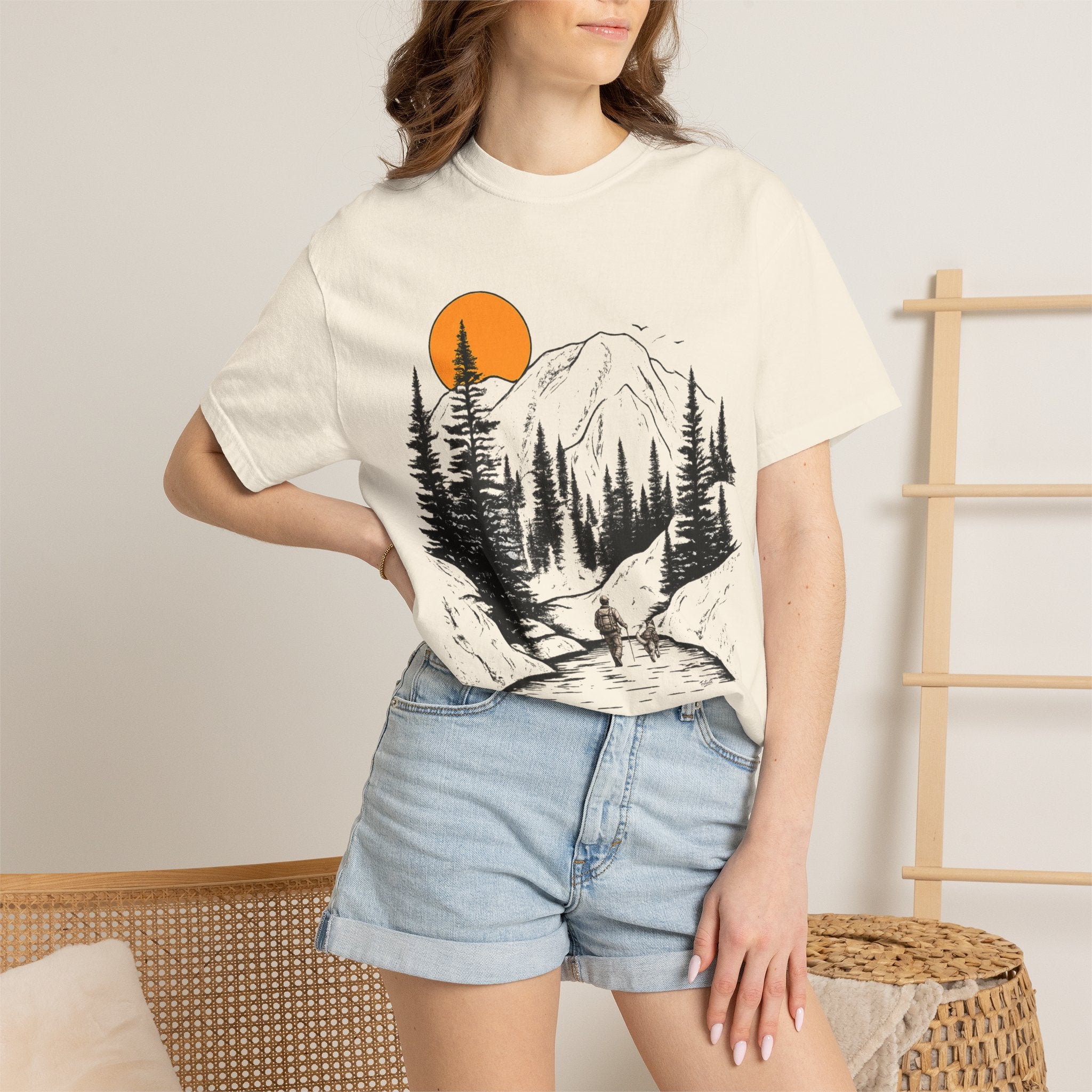 Mountain Sunset Hiking T-Shirt
