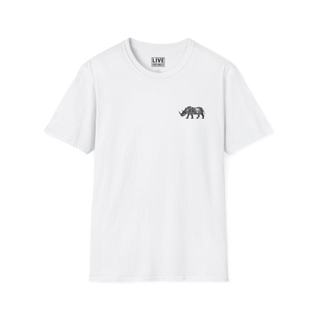 Fortunate AF Rhino Graphic T-shirt Black