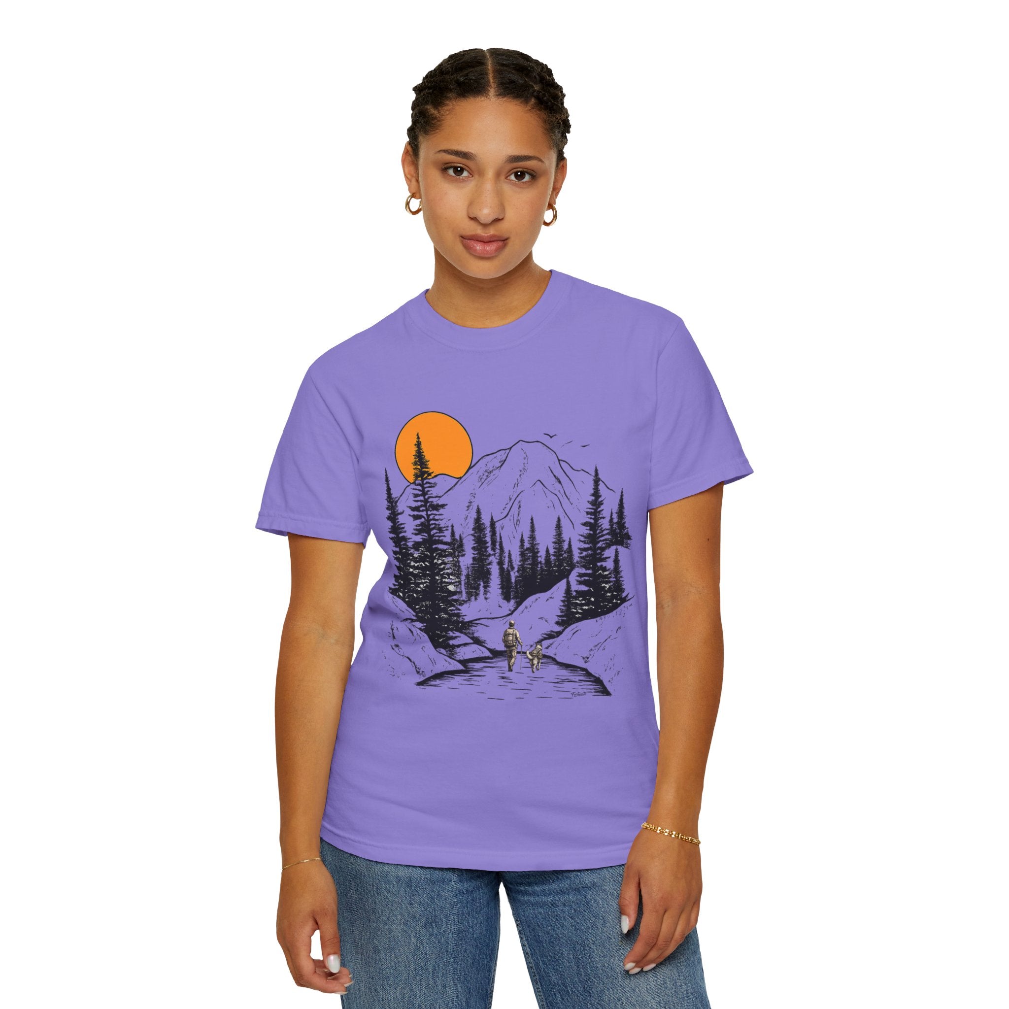 Mountain Sunset Hiking T-Shirt