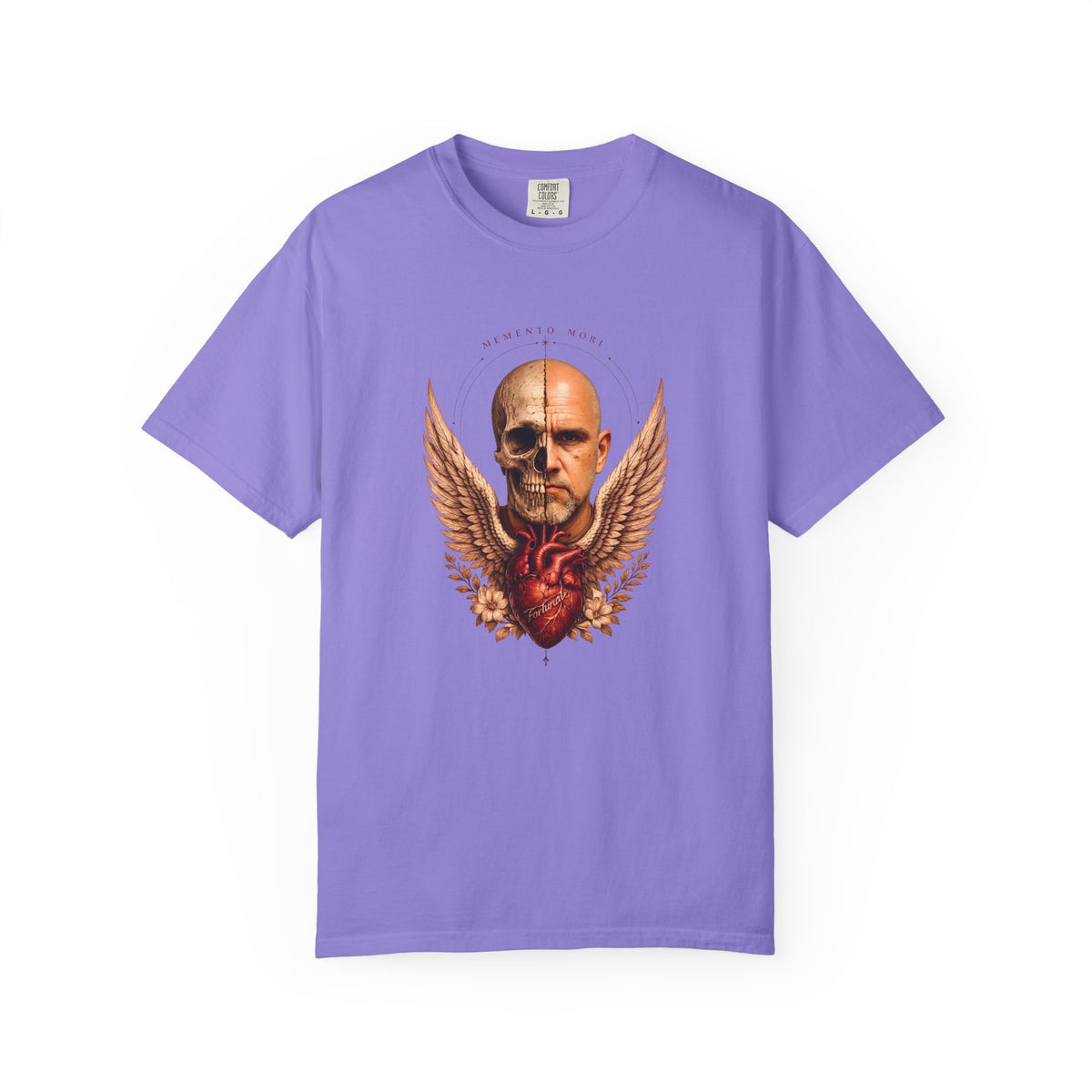 Memento Mori  — Anatomical Heart & Half Skull Graphic Tee
