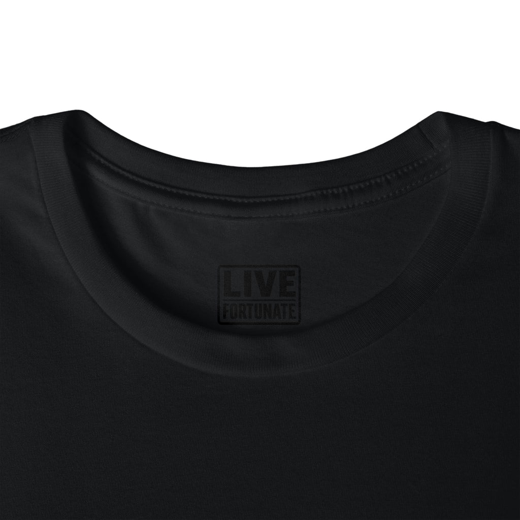 Live Fortunate Enjoy the Ride Skeleton Motorcycle Tee