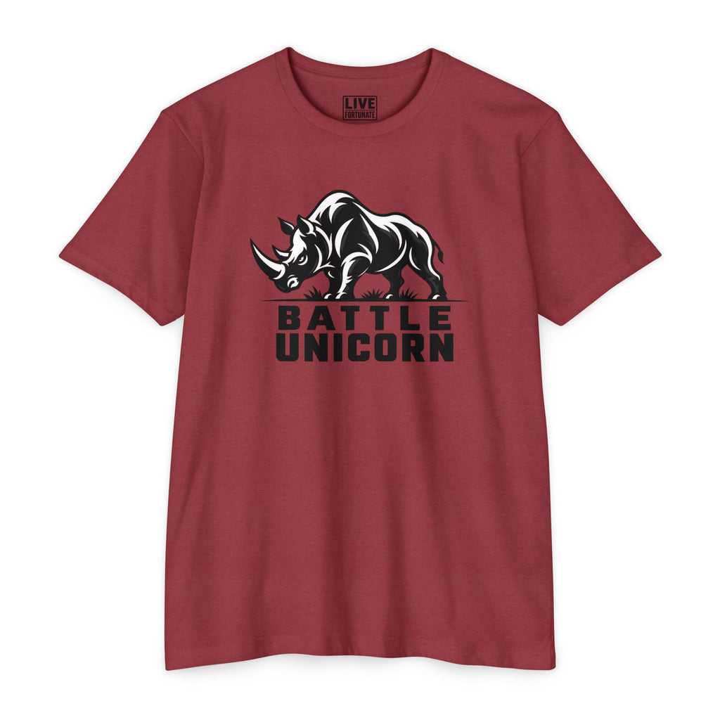 Battle Unicorn Rhino Tee | Live Fortunate