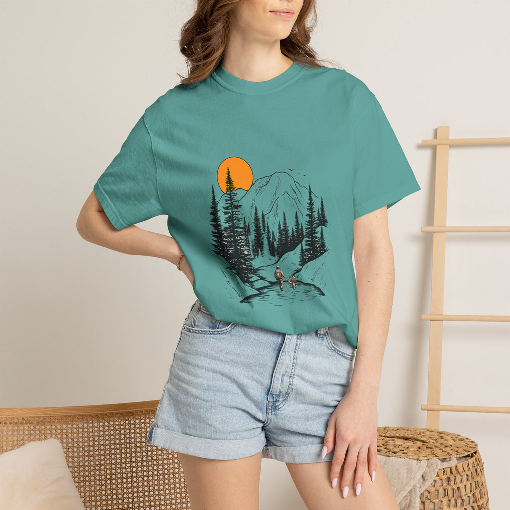 Mountain Sunset Hiking T-Shirt
