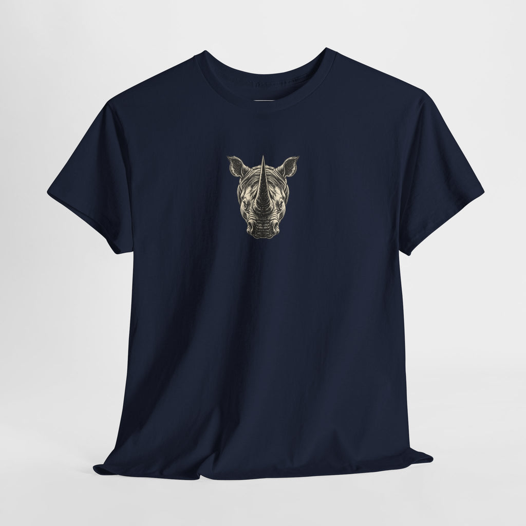 Rhino Mindset Men’s Front & Back Graphic T-Shirt | Live Fortunate