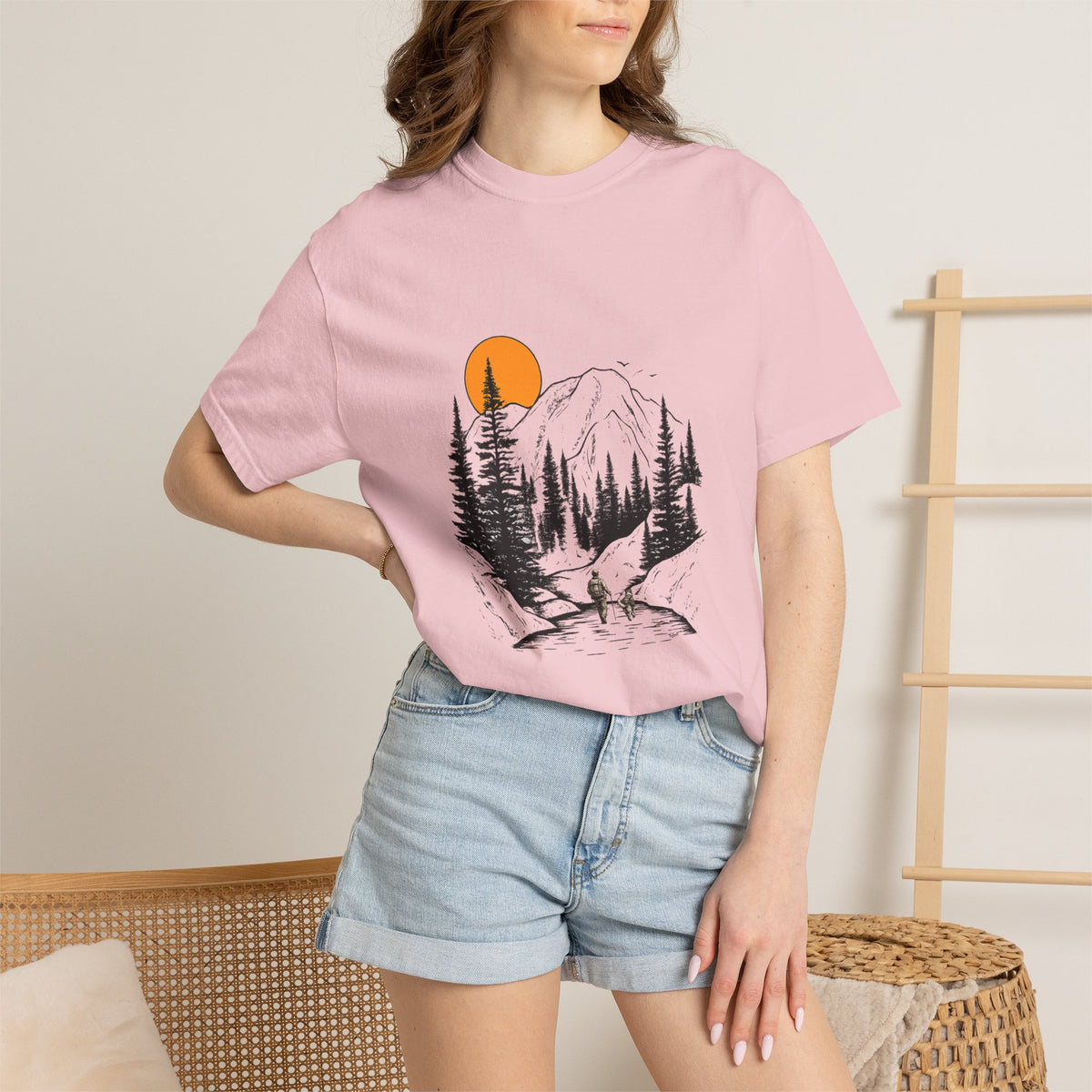 Mountain Sunset Hiking T-Shirt