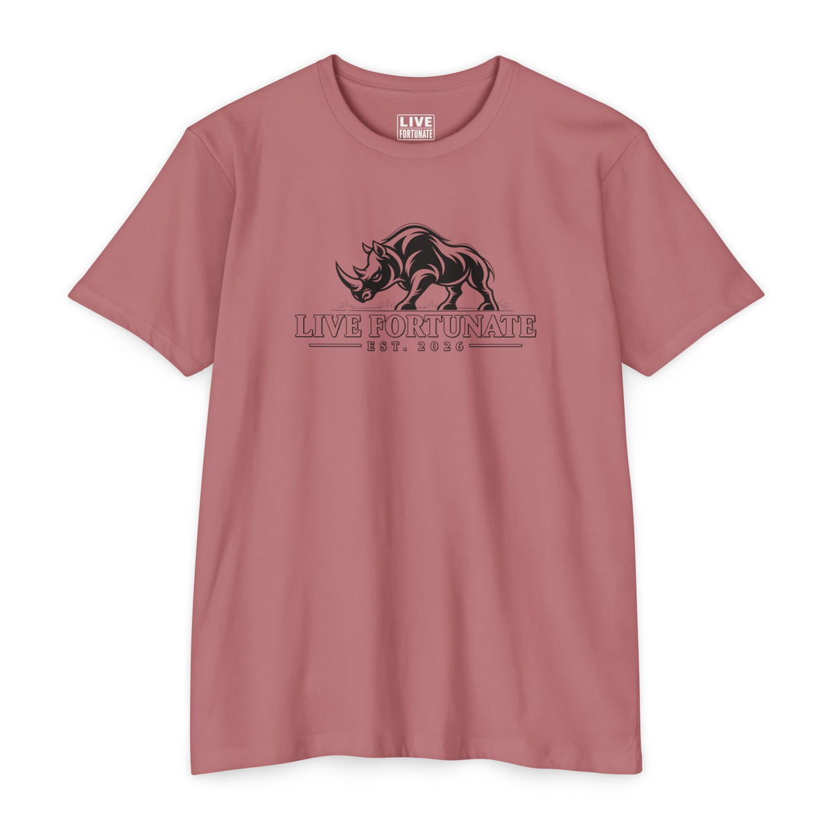 Live Fortunate EST. 2026 Rhino Tee