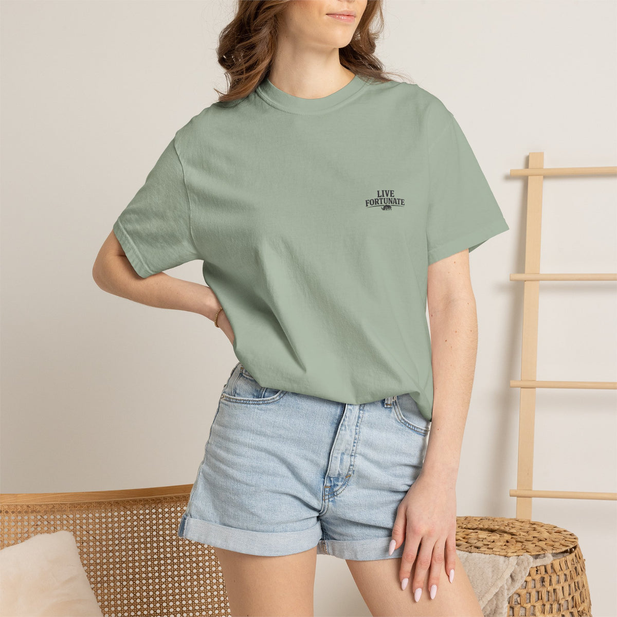 Fishing Lake Scene T-Shirt — Vintage Angler Silhouette Tee