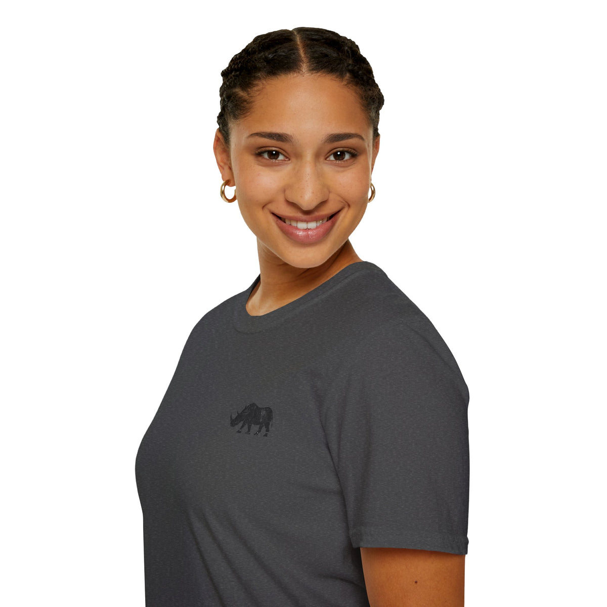 Fortunate AF Rhino Graphic T-shirt Black