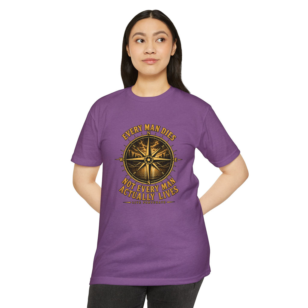 "Every Man Dies, Not Every Man Actually Lives" Compass Graphic Tee
