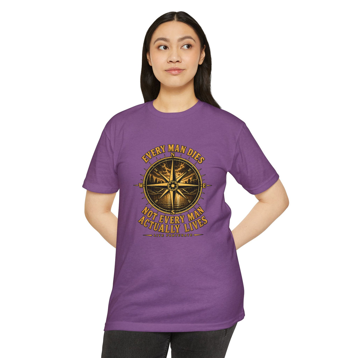 "Every Man Dies, Not Every Man Actually Lives" Compass Graphic Tee