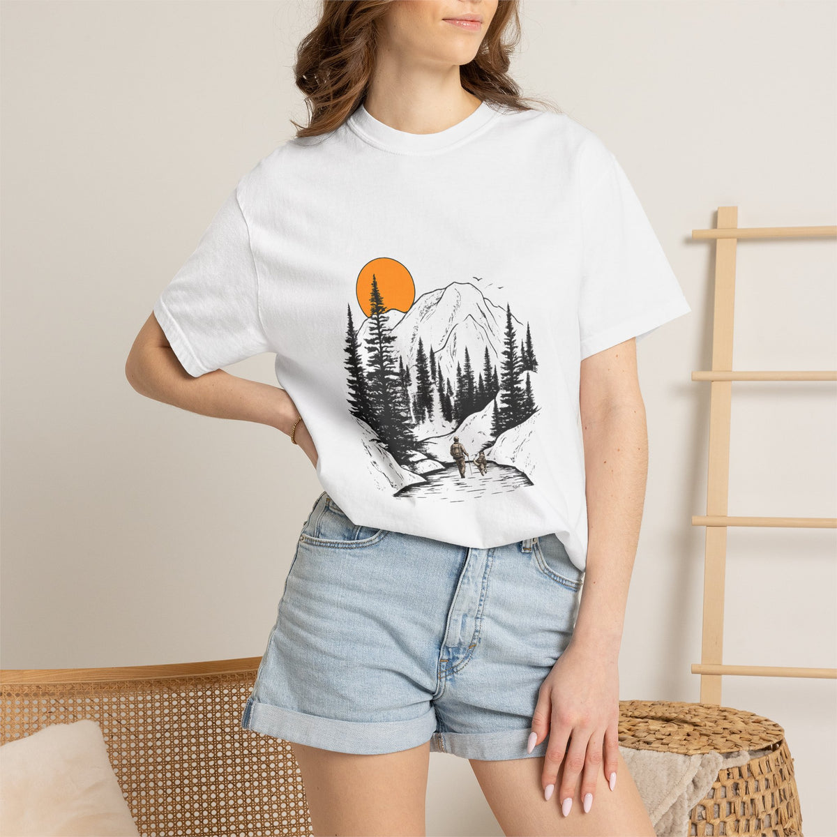Mountain Sunset Hiking T-Shirt