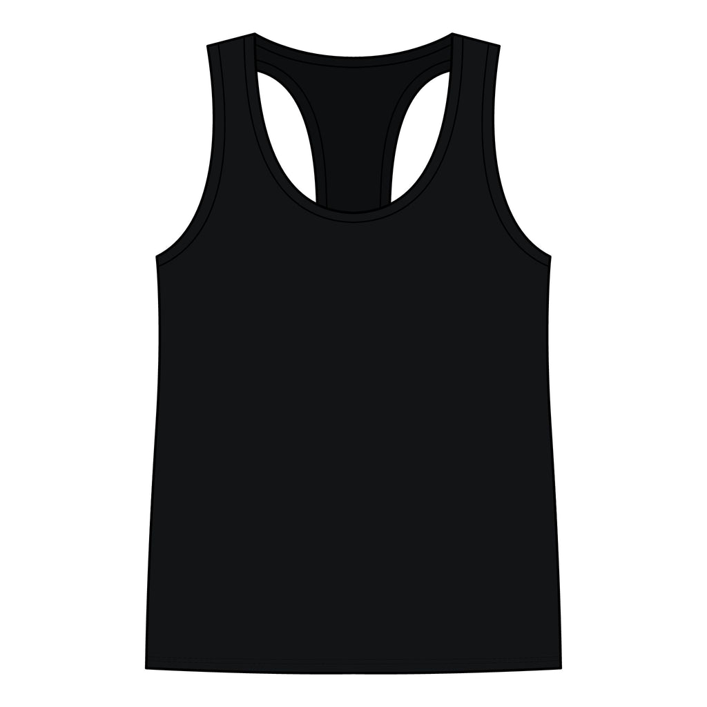 Fortunate Women’s Racerback Tank – Gold Wordmark