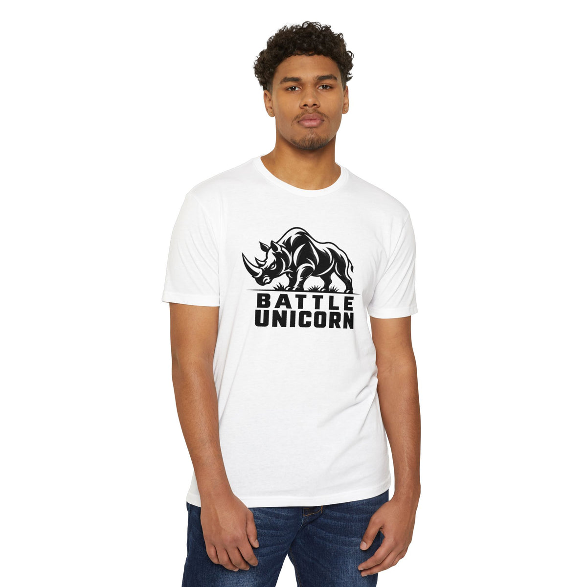 Battle Unicorn Rhino Tee | Live Fortunate