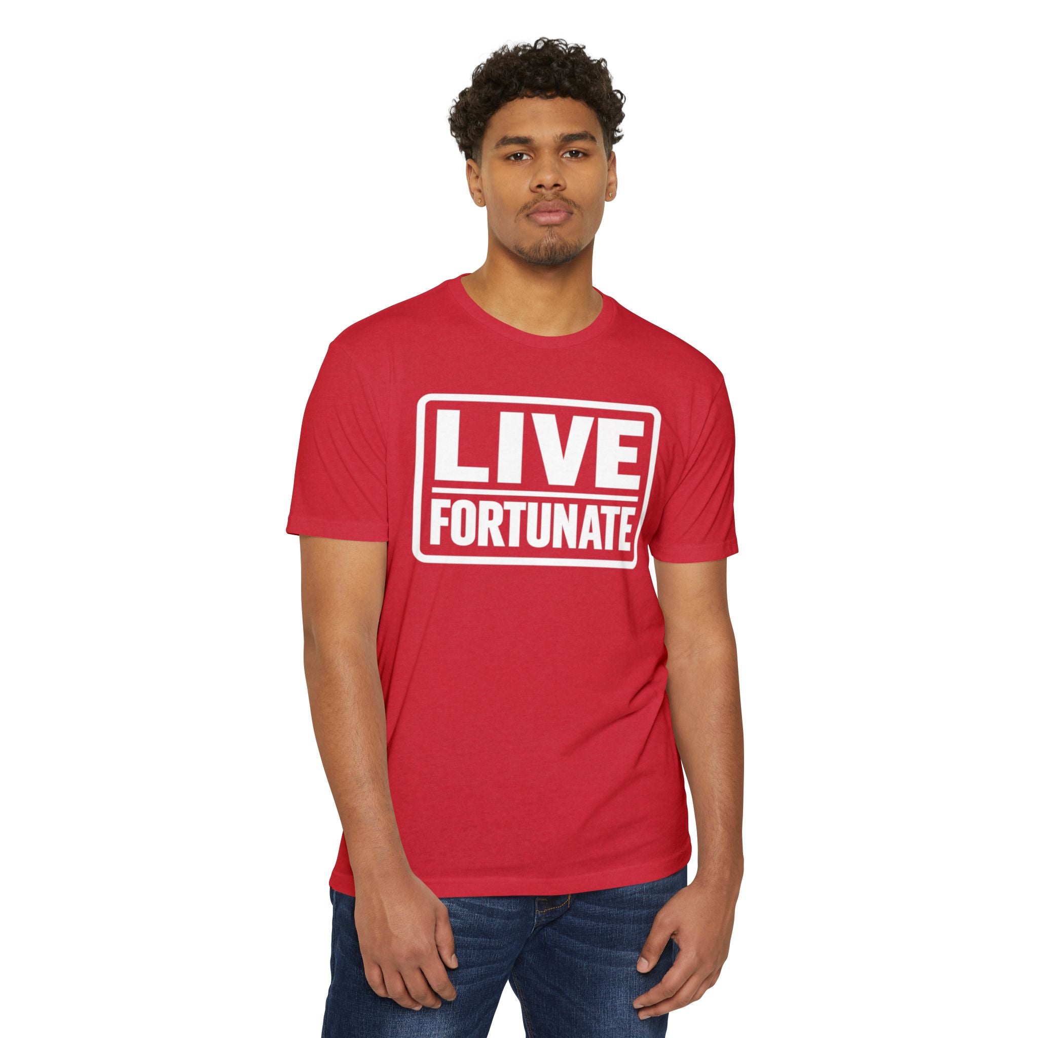 Live Fortunate T-Shirt — Inspirational Graphic Tee