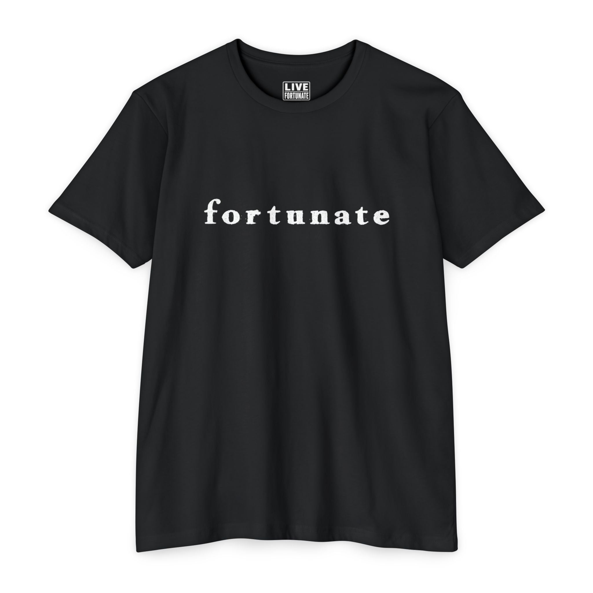 Fortunate Men’s Distressed Wordmark Tee