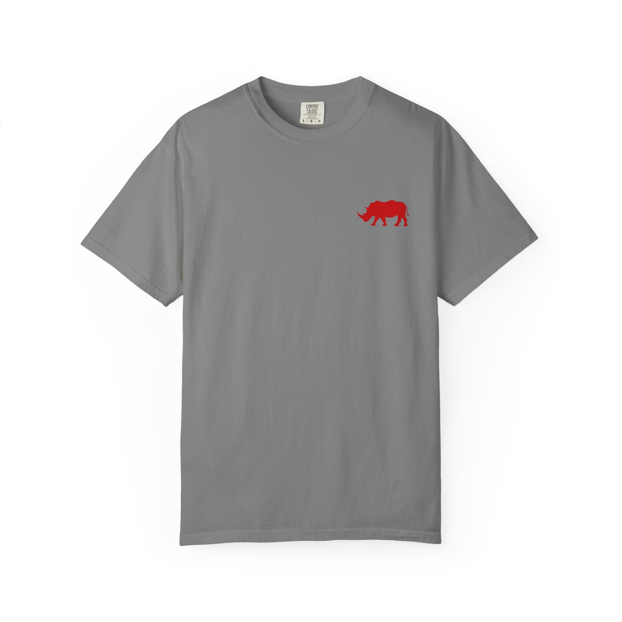 Live Fortunate Rhino T-Shirt — Red Rhino Logo Tee
