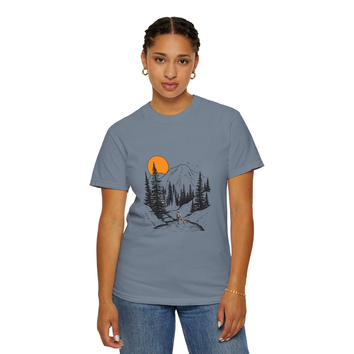 Mountain Sunset Hiking T-Shirt