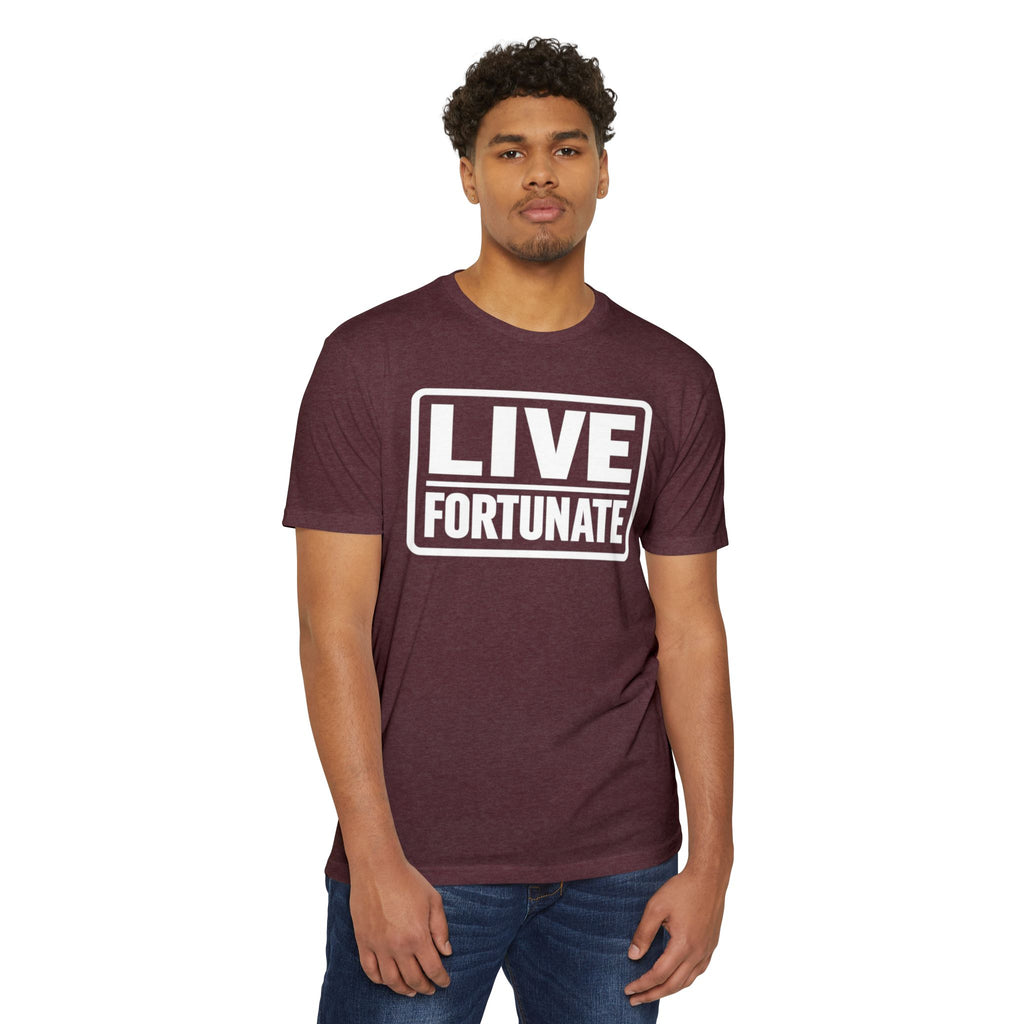 Live Fortunate T-Shirt — Inspirational Graphic Tee
