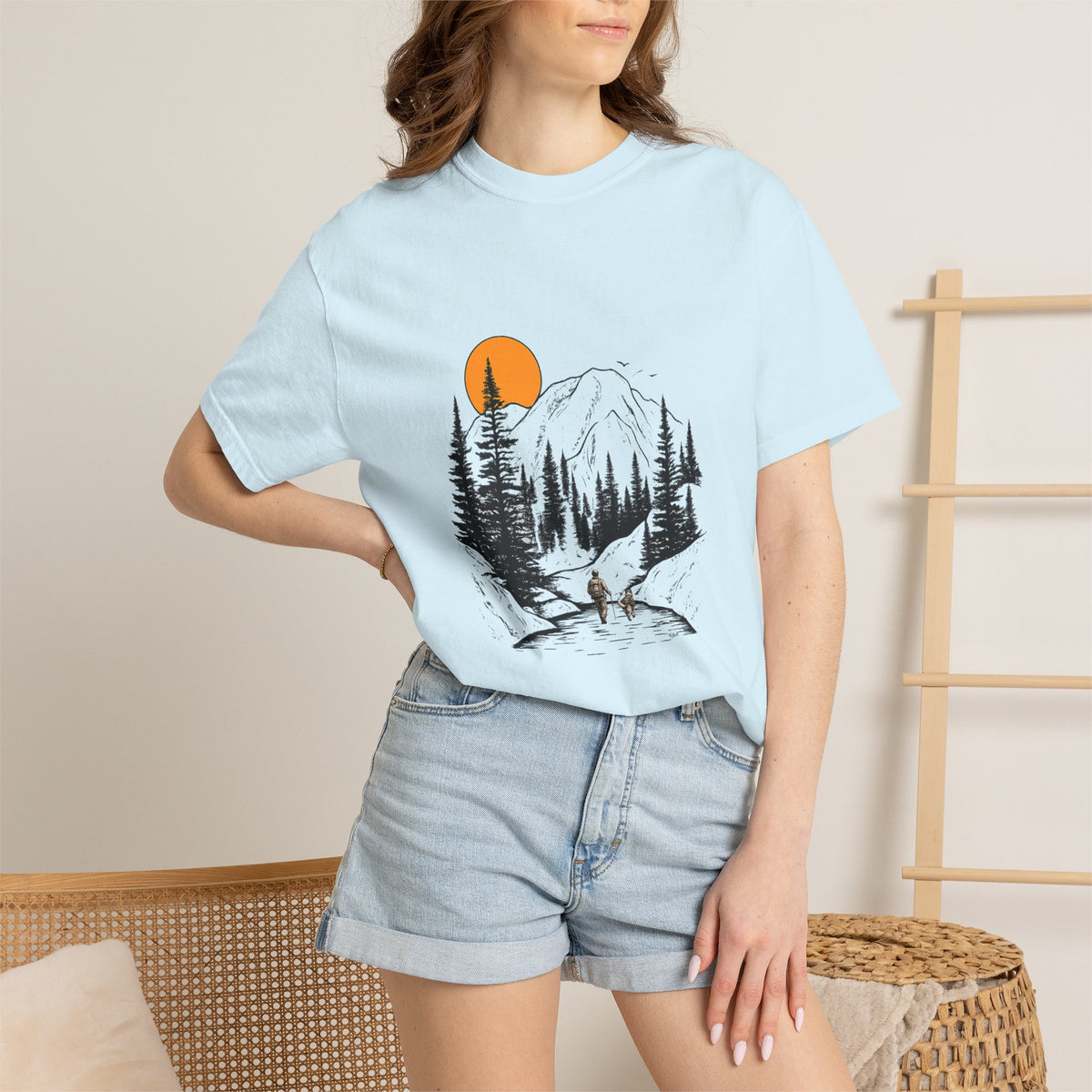 Mountain Sunset Hiking T-Shirt