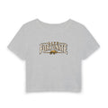 Fortunate Bear Women's Baby Tee — Vintage Rock Graphic Crop Top