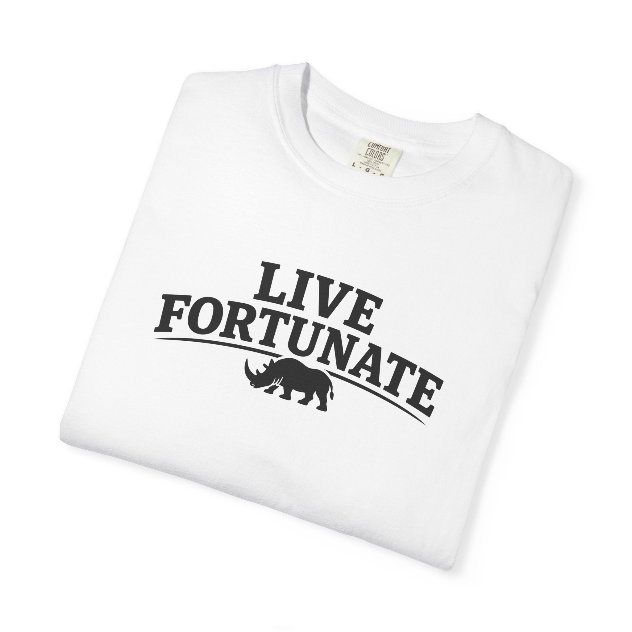 Rhino Logo T-Shirt — LiveFortunate.com Graphic Tee