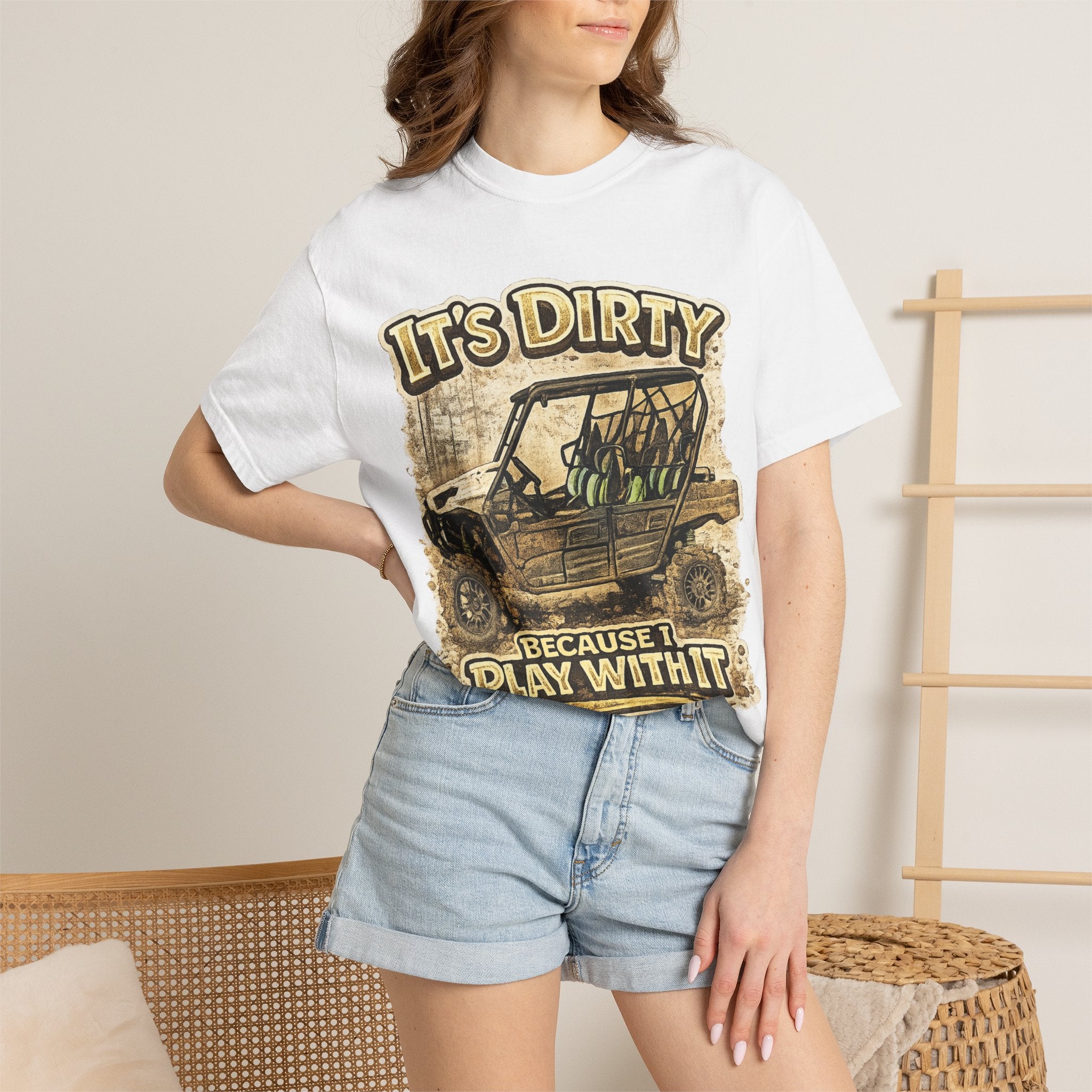Off-Road UTV T-Shirt — "It's Dirty Because I Play With It" Mud Riding Tee