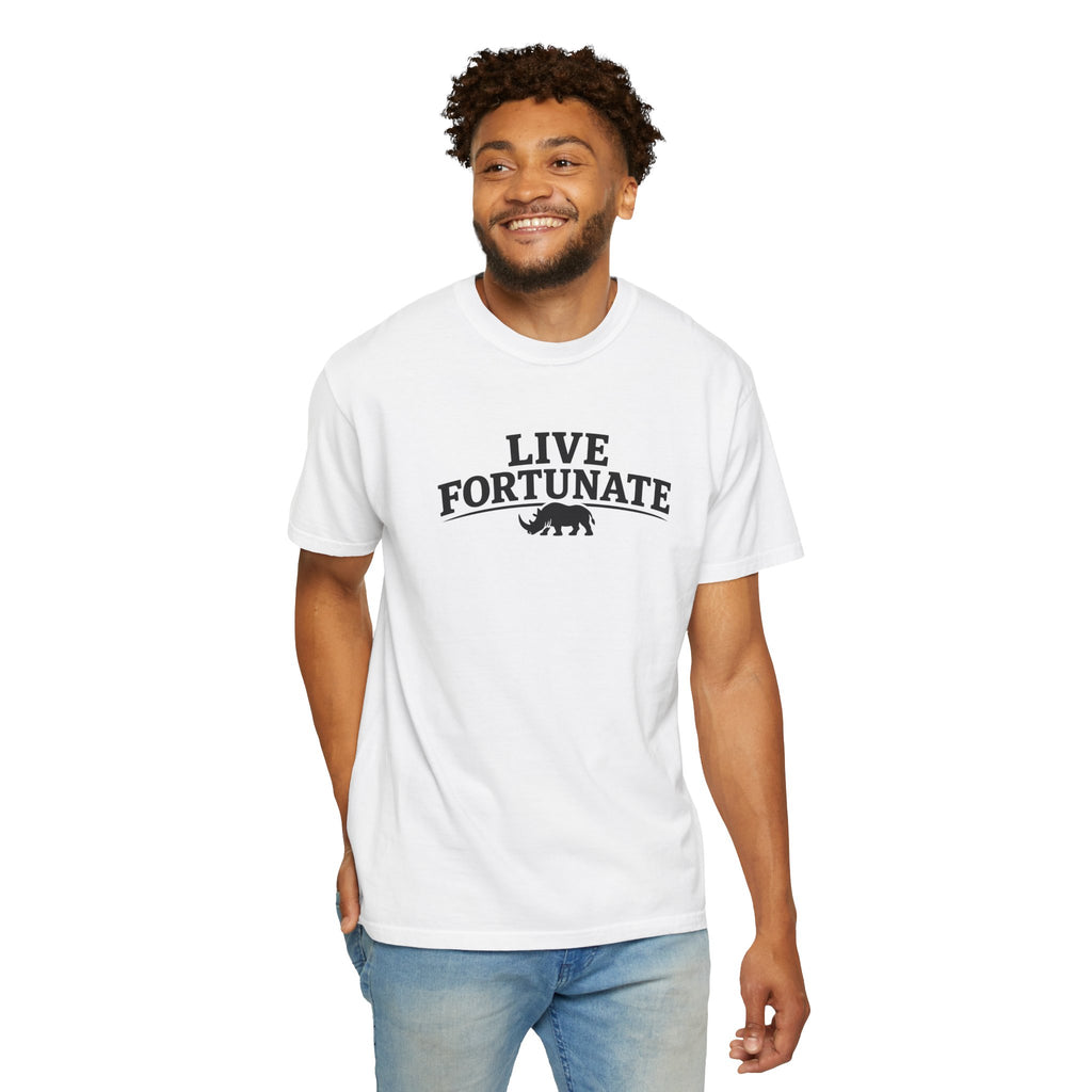 Rhino Logo T-Shirt — LiveFortunate.com Graphic Tee