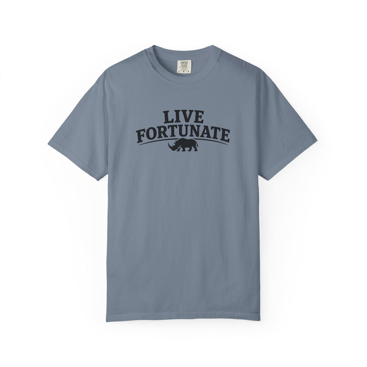 Rhino Logo T-Shirt — LiveFortunate.com Graphic Tee