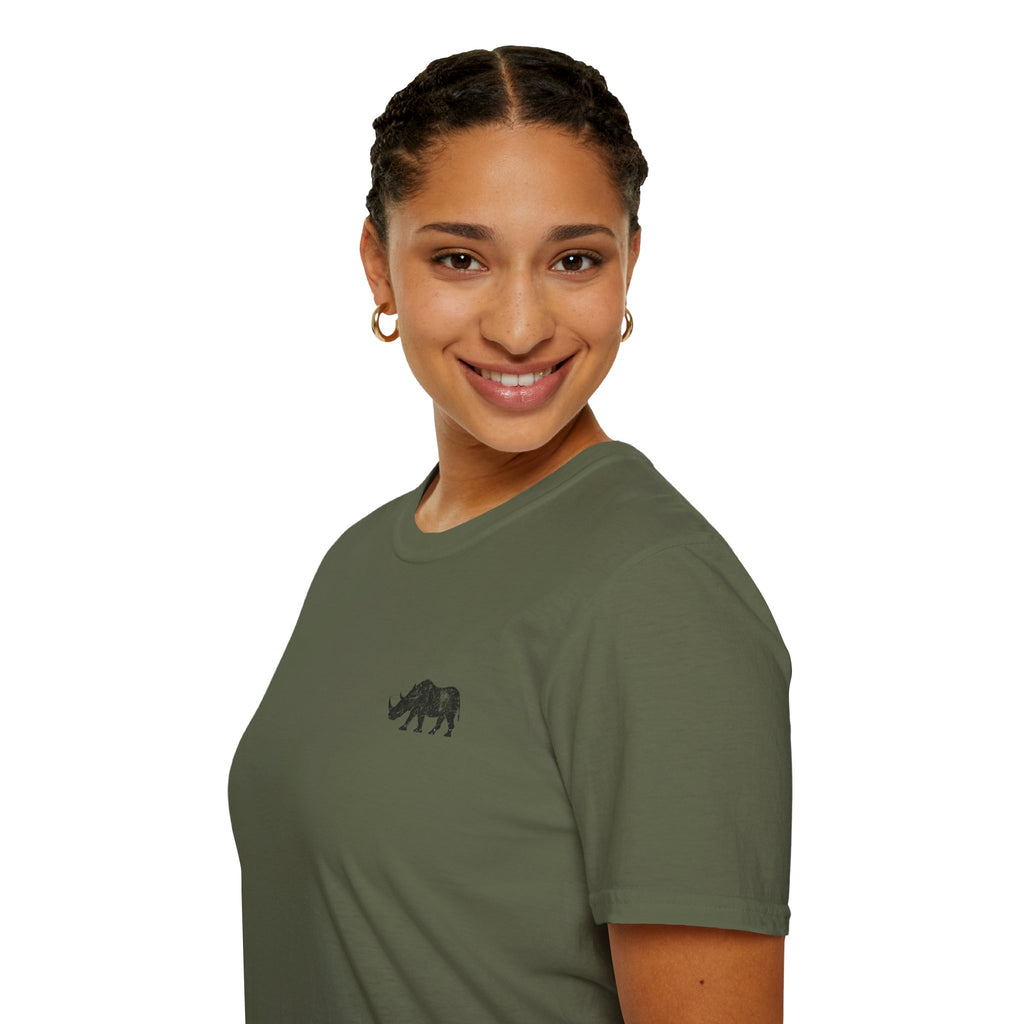 Fortunate AF Rhino Graphic T-shirt Black