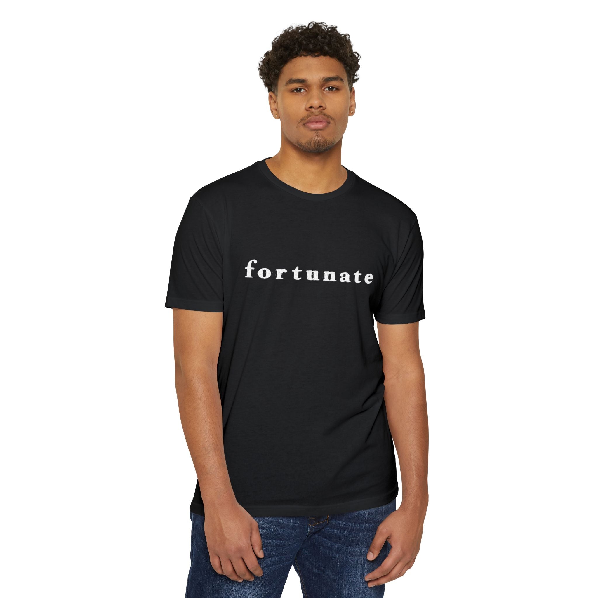 Fortunate Men’s Distressed Wordmark Tee