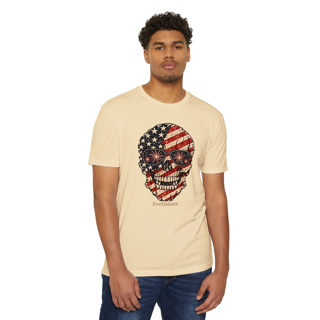 Fortunate American Skull T-Shirt – Live Bold. Live Fortunate.