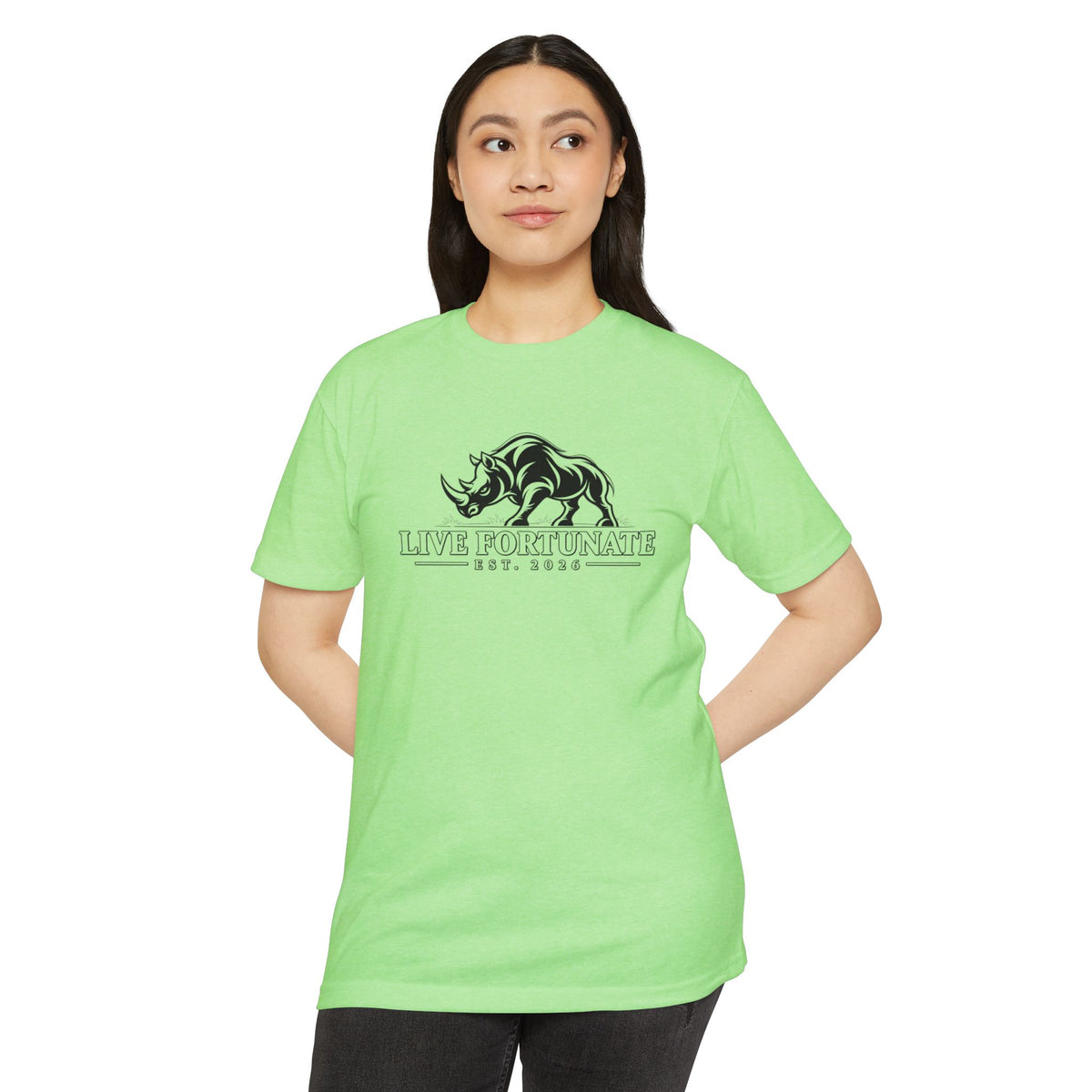 Live Fortunate EST. 2026 Rhino Tee