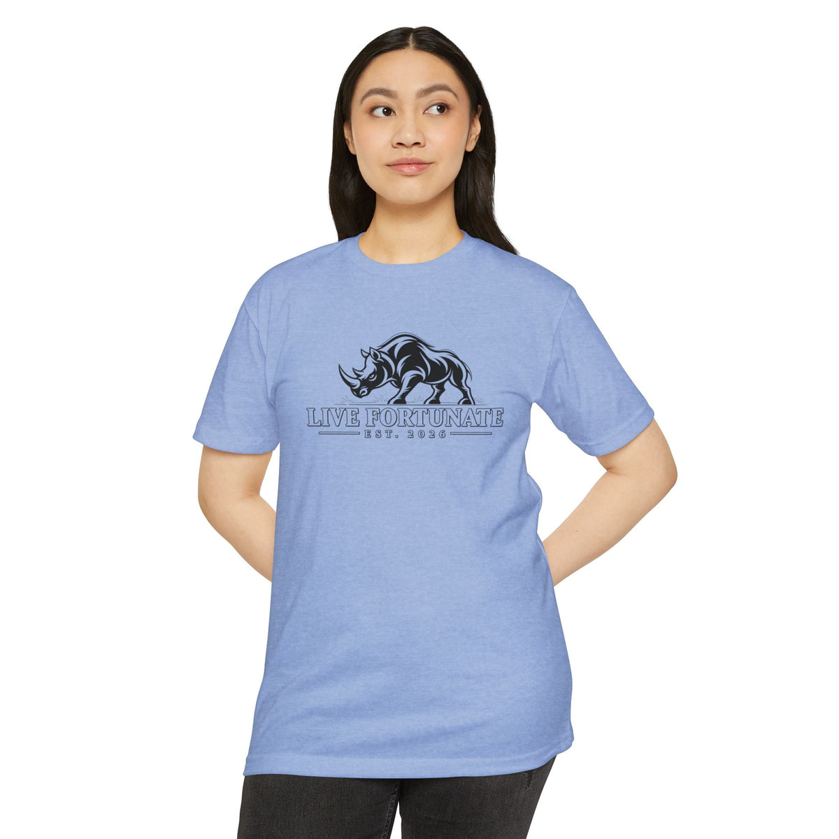 Live Fortunate EST. 2026 Rhino Tee