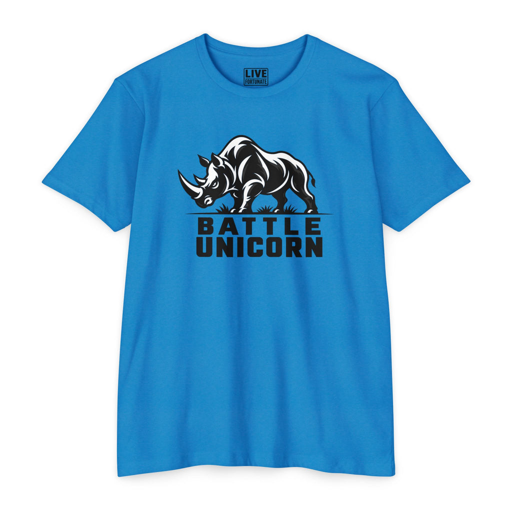 Battle Unicorn Rhino Tee | Live Fortunate