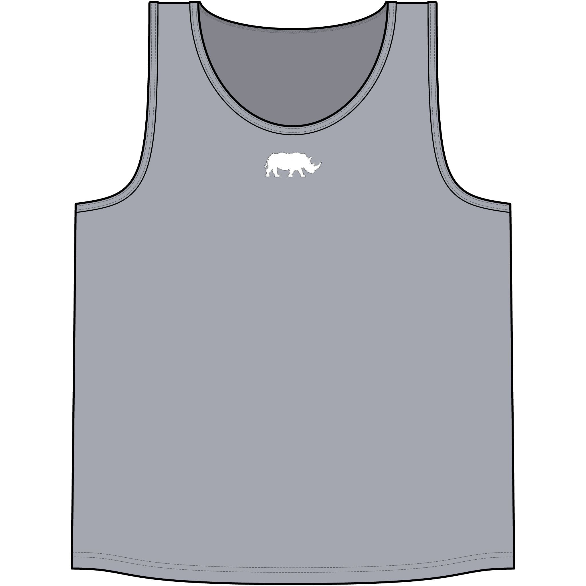Live Fortunate White Vertical Men's Training Tank