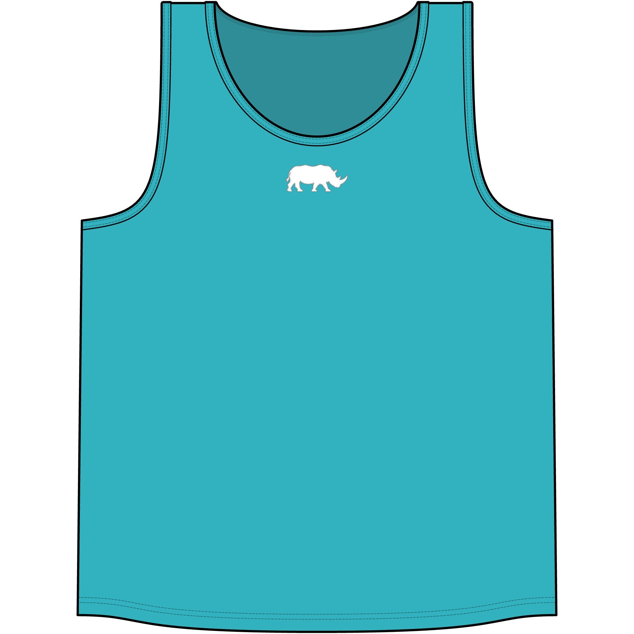 Live Fortunate White Vertical Men's Training Tank
