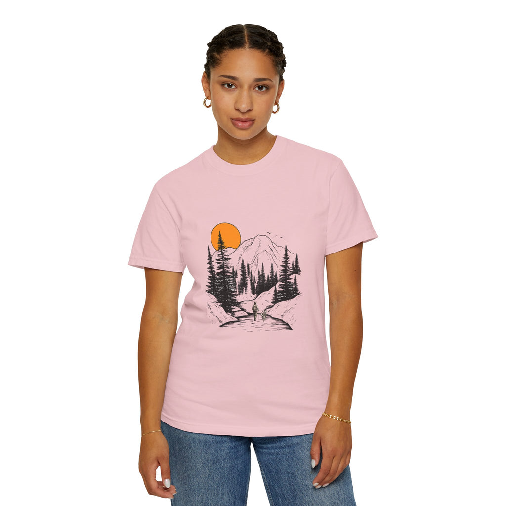 Mountain Sunset Hiking T-Shirt