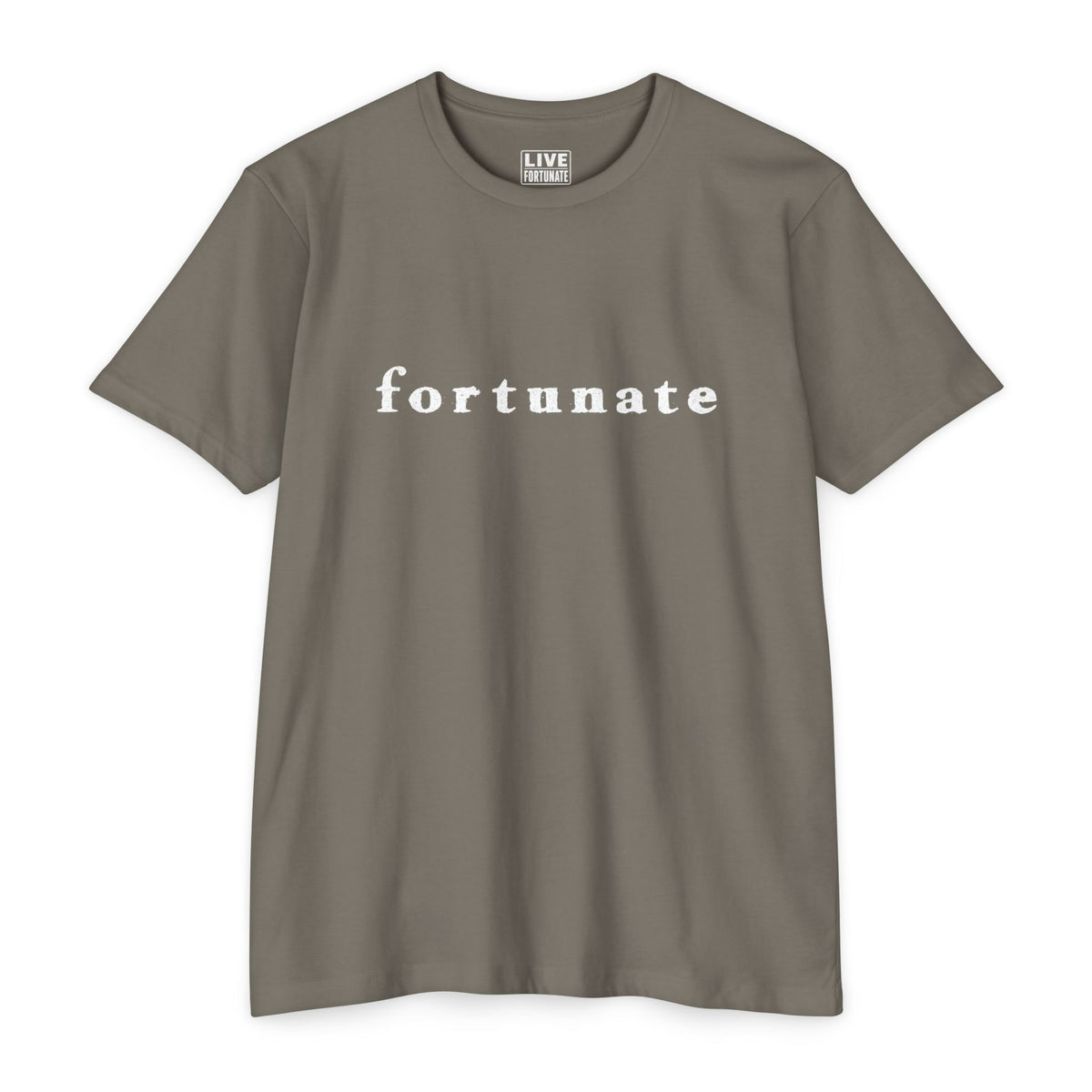 Fortunate Men’s Distressed Wordmark Tee