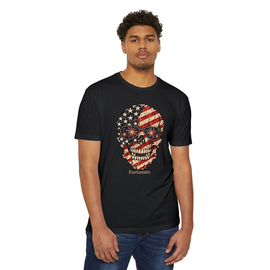 Fortunate American Skull T-Shirt – Live Bold. Live Fortunate.