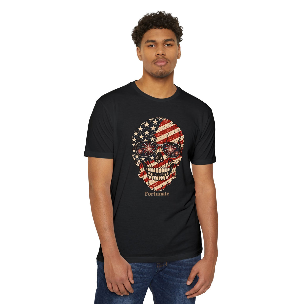 Fortunate American Skull T-Shirt – Live Bold. Live Fortunate.