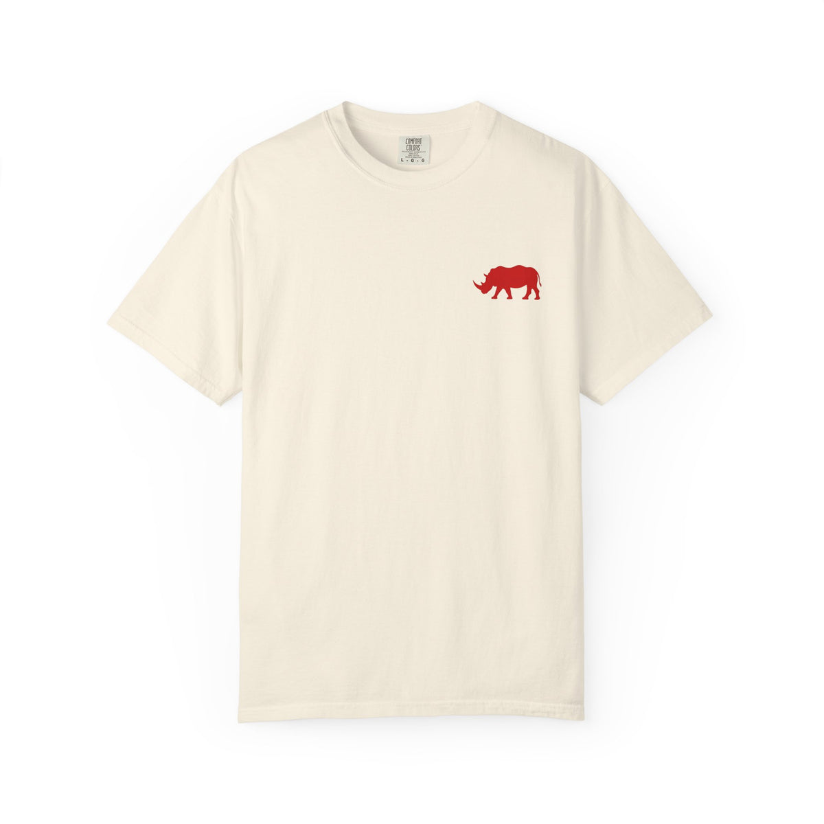Live Fortunate Rhino T-Shirt — Red Rhino Logo Tee