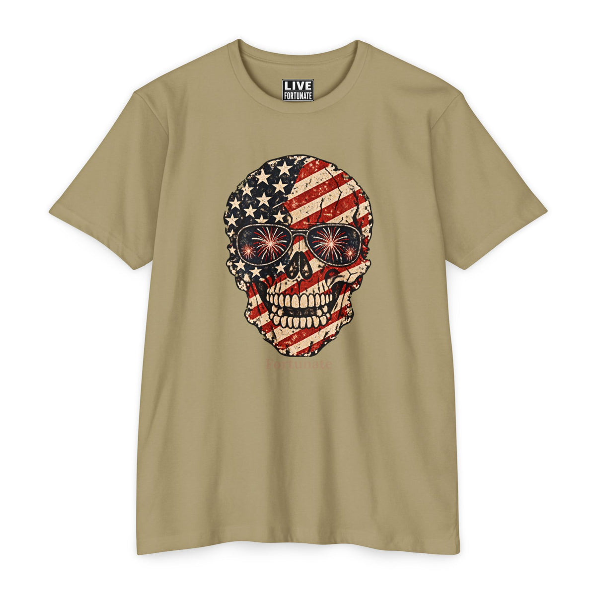 Fortunate American Skull T-Shirt – Live Bold. Live Fortunate.