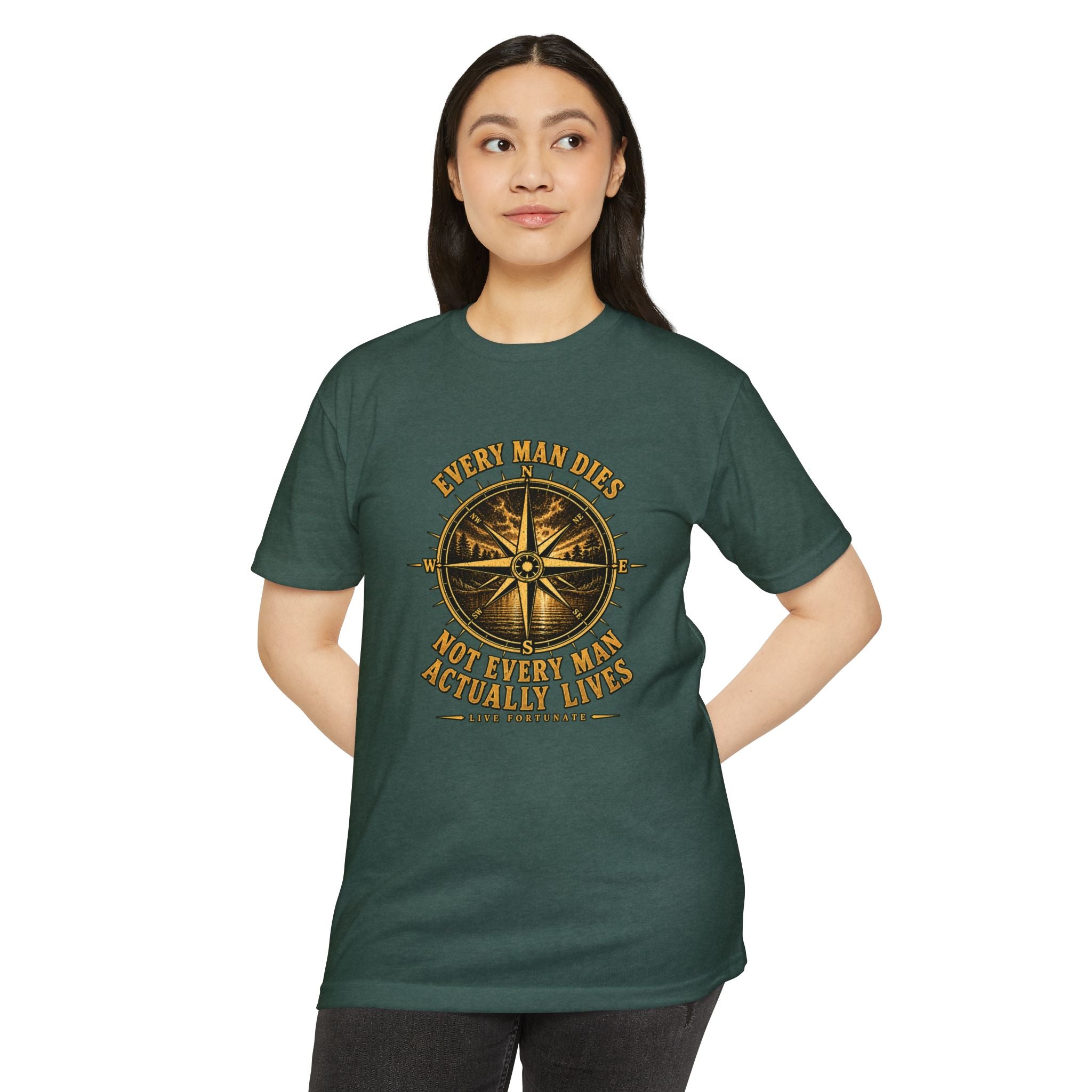 "Every Man Dies, Not Every Man Actually Lives" Compass Graphic Tee