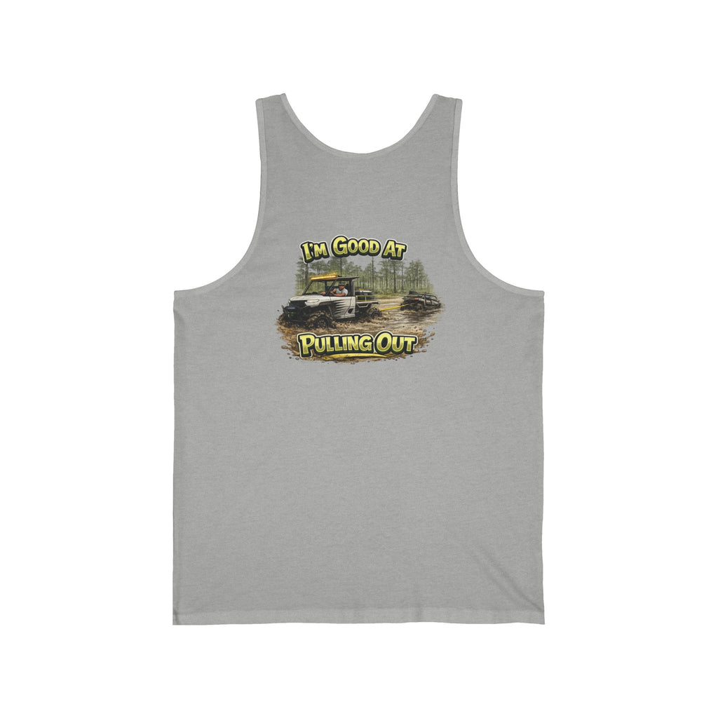 I'm Good At Pulling Out Tank — RV/Camper Graphic Tank Top